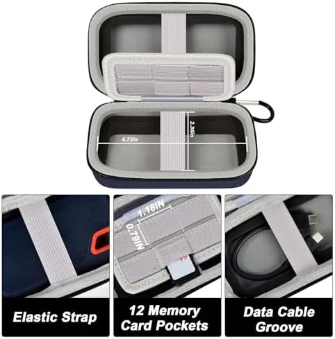 Detail shot of the Comecase Dual SSD Case for SanDisk Extreme Portable SSD and features