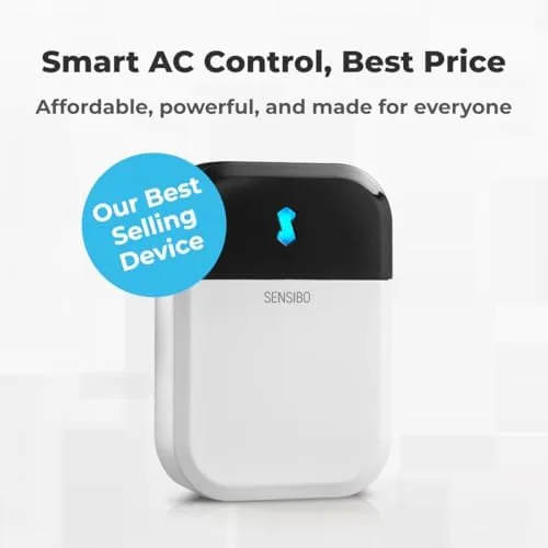 Close look at the Sensibo Sky, Smart Wireless Air Conditioner Controller. Quick & Easy build quality