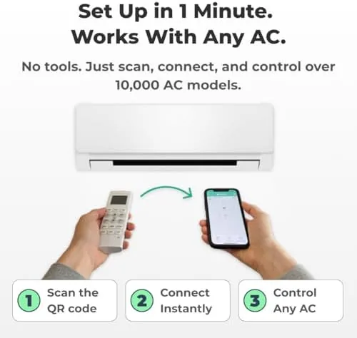 The Sensibo Sky, Smart Wireless Air Conditioner Controller. Quick & Easy in real use