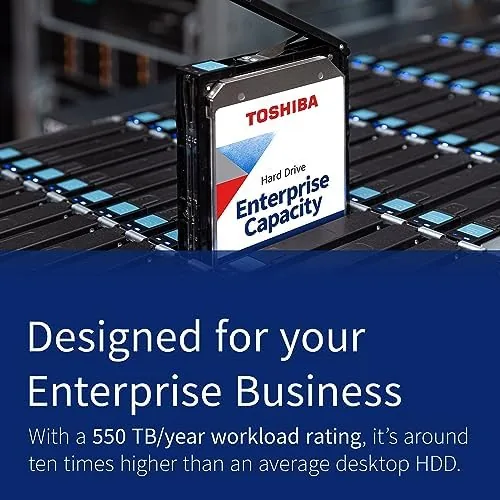 Close look at the Toshiba 14TB SATA 512e 256MB Cache 7200RPM 3.5" SATA 6.0Gb/s build quality