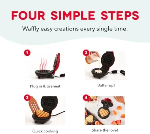 The Dash mini waffle maker stored flat in a kitchen drawer