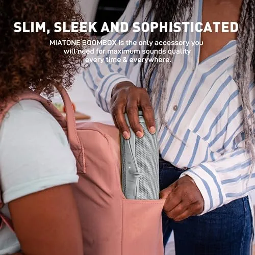 The MIATONE Boombox Portable Bluetooth Speaker Wireless Outdoor Waterproof Speaker - Grey compared in context