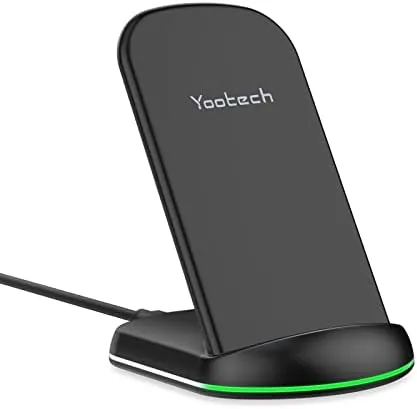 Overview of the Yootech Wireless Charger,10W Max Wireless Charging Stand (No AC Adapter)