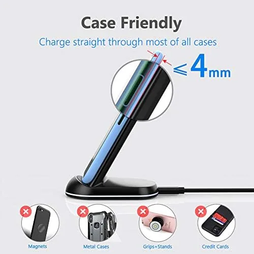 The Yootech Wireless Charger,10W Max Wireless Charging Stand (No AC Adapter) in real use