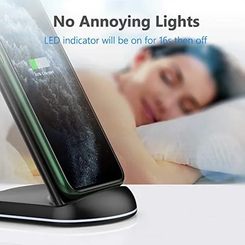 Another view of the Yootech Wireless Charger,10W Max Wireless Charging Stand (No AC Adapter)