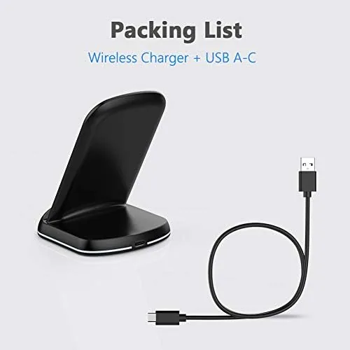The Yootech Wireless Charger,10W Max Wireless Charging Stand (No AC Adapter) compared in context
