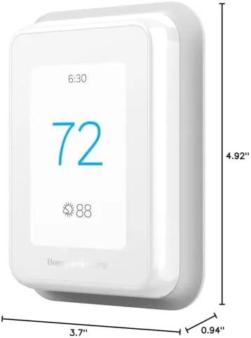 The T9 app showing the weekly schedule and room sensor priority screen