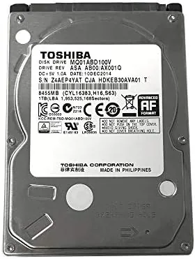 Close look at the Toshiba 1TB 5400RPM 8MB Cache SATA 3.0Gb/s 2.5 inch Notebook build quality