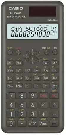 Close look at the Casio fx-300MS Plus 2nd Ed Scientific Calculator, 2-Line Display | build quality