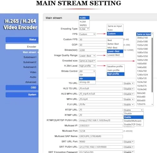 Testing the H.265 H.264 4K HDMI to IP Network Video Encoder, 1080P over two weeks