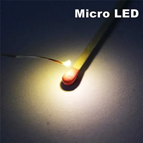 The 25pcs Pre-soldered Micro Litz Wired Leads Warm White SMD Led in real use