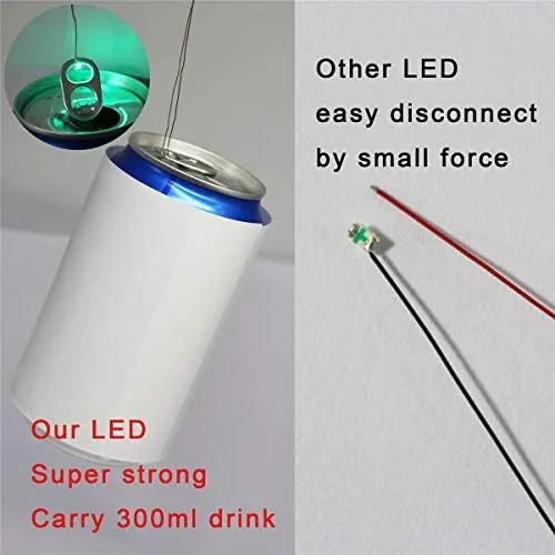 Another view of the 25pcs Pre-soldered Micro Litz Wired Leads Warm White SMD Led