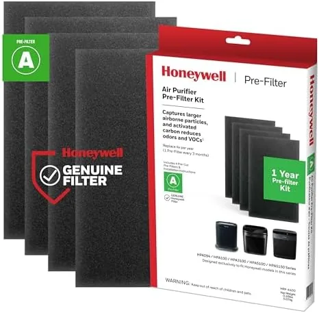 Honeywell Air Purifier Carbon Pre-Filter, HRF-A100 4 Count (Pack of 1) Review: Tested and Rated