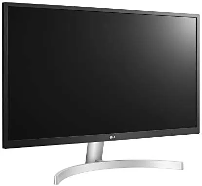 The LG 27UL500-W next to a competing 4K monitor