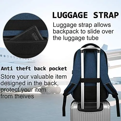 The Laptop Backpack,Business Travel Anti Theft Slim College Backpack | Water compared in context