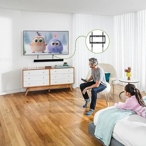 Another view of the USX MOUNT Fixed TV Wall Mount with Low Profile for