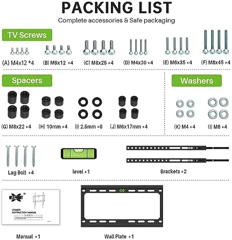 The USX MOUNT Fixed TV Wall Mount with Low Profile for compared in context
