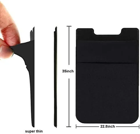 Close look at the Fulgamo Phone Wallet Stick on,Card Holder for Phone Case,Phone Card build quality