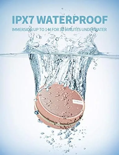 Close look at the INSMY C12 IP67 Waterproof Shower Bluetooth Speakers Portable Small Speaker build quality