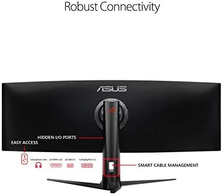 Another view of the ASUS ROG XG49VQ 49 Inch 1080p 144Hz Ultrawide Curved Gaming