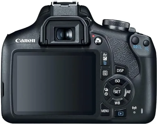 The Canon EOS Rebel T7 DSLR Camera with 18-55mm Lens (Black) in real use