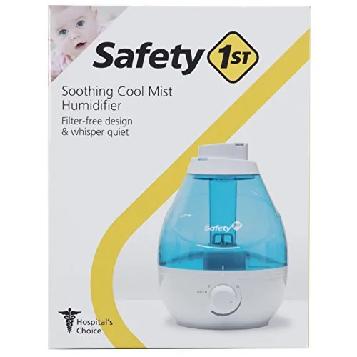 Another view of the Safety 1st 360 Degree Cool Mist Ultrasonic Humidifier, Seafoam