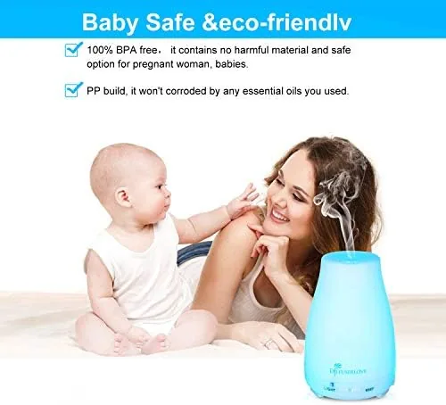 The Diffuserlove 2 Pack 200ml Essential Oil Diffuser Ultrasonic Aromatherapy Diffuser in real use
