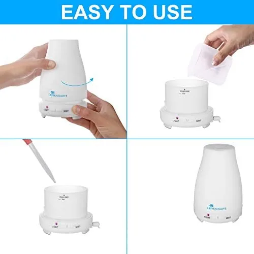 The Diffuserlove 2 Pack 200ml Essential Oil Diffuser Ultrasonic Aromatherapy Diffuser compared in context