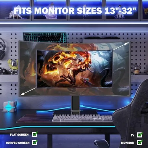 Testing the Single LCD Computer Monitor Free-Standing Desk Stand Mount Riser for over two weeks