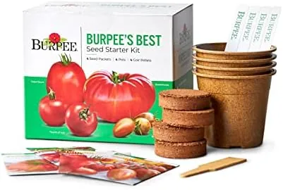 Testing the Burpee Culinary Garden Starter Kit Packets, 5 Pots, 5 Coir over two weeks
