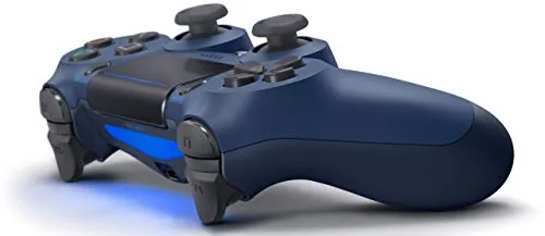 Close up of the DualShock 4 touchpad and light bar on the Midnight Blue shell