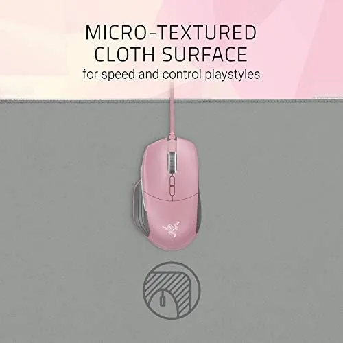 Comparison of a cloth mousepad and a hard speed pad side by side