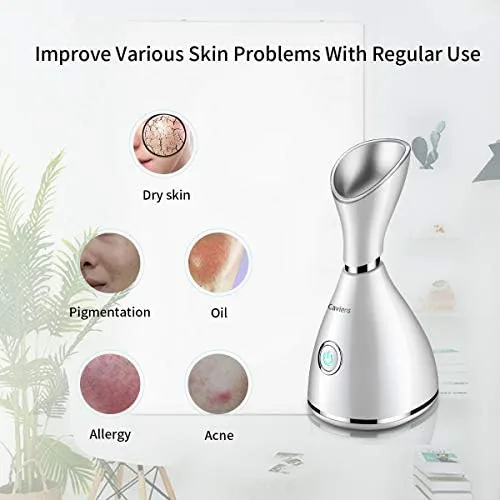 The Facial Steamer-Nano Ionic Facial Steamer Warm Mist Humidifier Atomizer Sprayer in real use