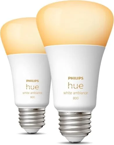 Close look at the Philips Hue Smart 60W A19 LED Bulb - White Ambiance build quality