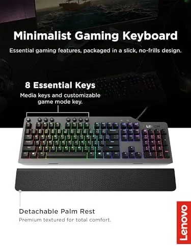 K500 keyboard on a desk with the RGB set to a single color zone
