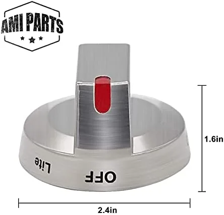 The AMI PARTS DG64-00473A Range Burner Dial Knob Range Oven Knob in real use