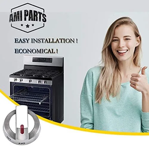 The AMI PARTS DG64-00473A Range Burner Dial Knob Range Oven Knob compared in context