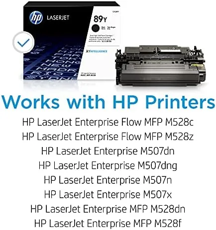 Close look at the HP 89Y Black Extra High-Yield Toner Cartridge | Works with build quality