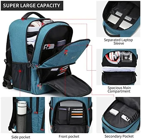 Close look at the CAFELE Backpack for Men and Women, School Backpack for Teens build quality