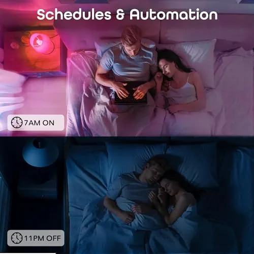 The Geeni Prisma Smart Light Bulbs, Color Changing RGBW LED, 2700K compared in context