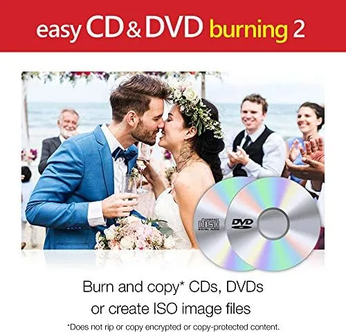 The main menu of Corel Easy CD and DVD Burning 2