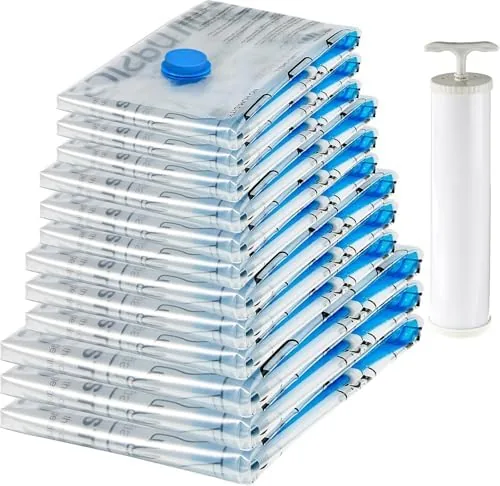 Amazon Basics Vacuum Storage Bags with Hand Pump for Travel, Space Saving Compression Bags Review: Tested and Rated