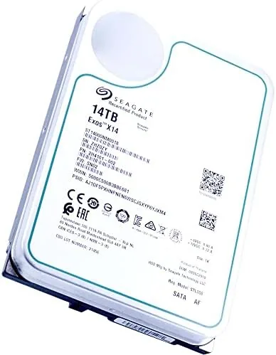 Close look at the Seagate 14TB HDD Exos X14 SATA 6Gb/s 7200RPM 3.5-Inch Enterprise build quality