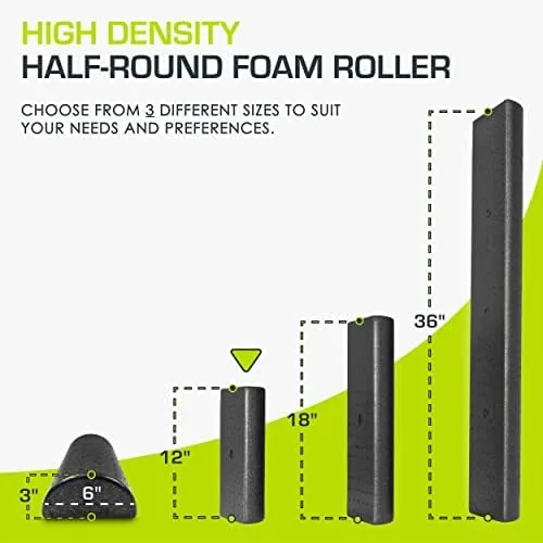 Close look at the ProsourceFit High Density Foam Rollers - inches long. Firm Full build quality