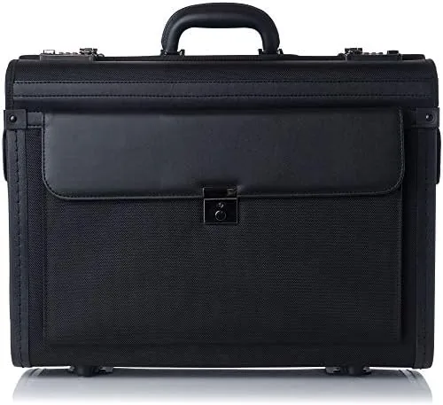 Another view of the Alpine Swiss Rolling 17" Laptop Briefcase on Wheels Attache Lawyers