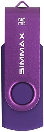 Close look at the SIMMAX 32GB Memory Stick USB 2.0 Flash Drives Swivel Thumb build quality