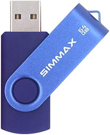 Another view of the SIMMAX 32GB Memory Stick USB 2.0 Flash Drives Swivel Thumb