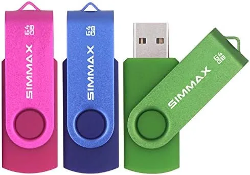 The SIMMAX 32GB Memory Stick USB 2.0 Flash Drives Swivel Thumb compared in context