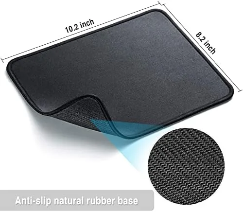 Close look at the Zhithink 11 Pack Mouse Pad, 10.2''x8.2'' Computer Mousepad Bulk, Black build quality