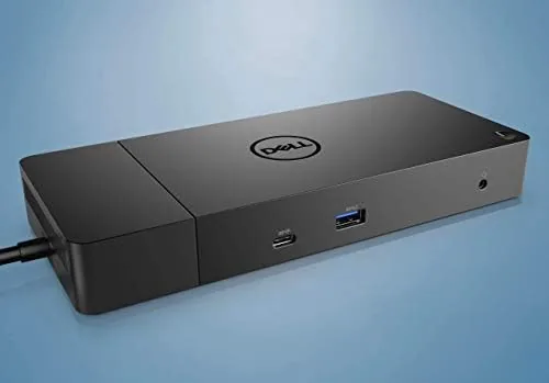 Two external monitors connected to the WD19 showing a dual display setup